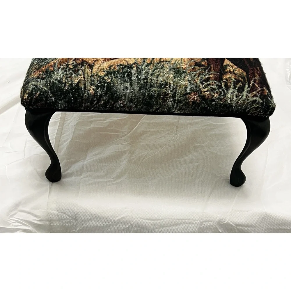 Labrador Retriever Dog Tapestry Footstool Ottoman Country Farm Hunting 14x14